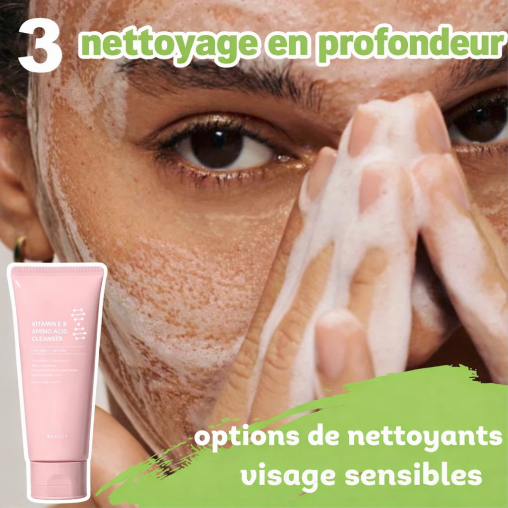 Nettoyant visage sans alcool, purifiant pour les pores et hydratant