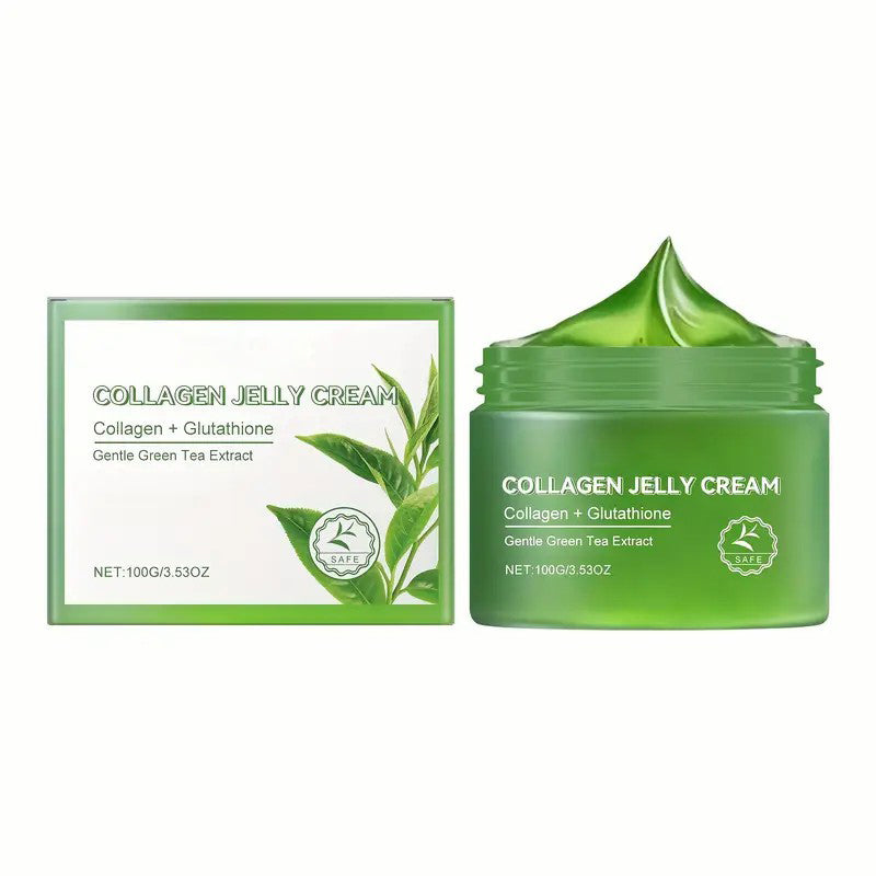 [Crème hydratante au thé vert] Gel-crème au collagène et au thé vert à absorption rapide